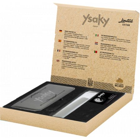 Kit de Coupe pour gaucher ciseaux + sculpteur + rasoir Ysaky