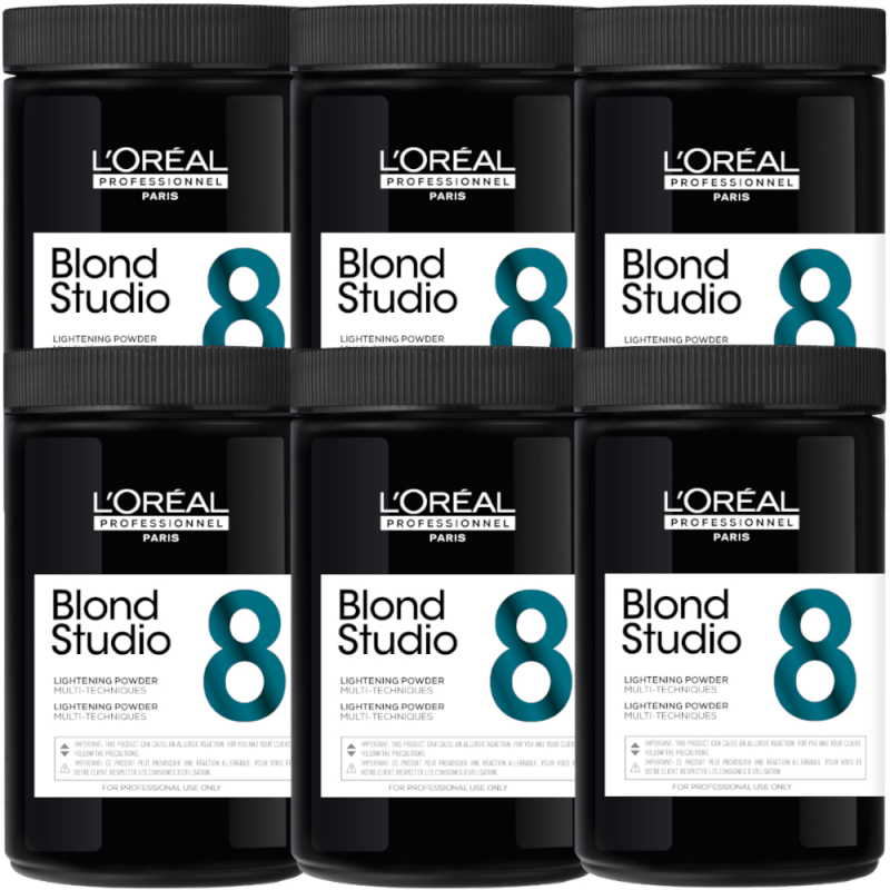 Lot de 6 Poudres Blond Studio 8 Multi Techniques