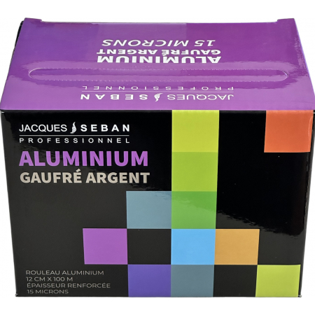 Aluminium Gaufré Argent 12cm 15 Microns