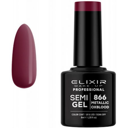 Semi Gel 866 Metallic Oxblood