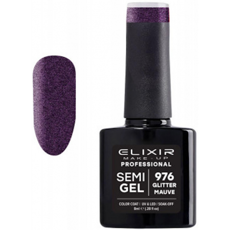 Semi Gel 976 Glitter Mauve