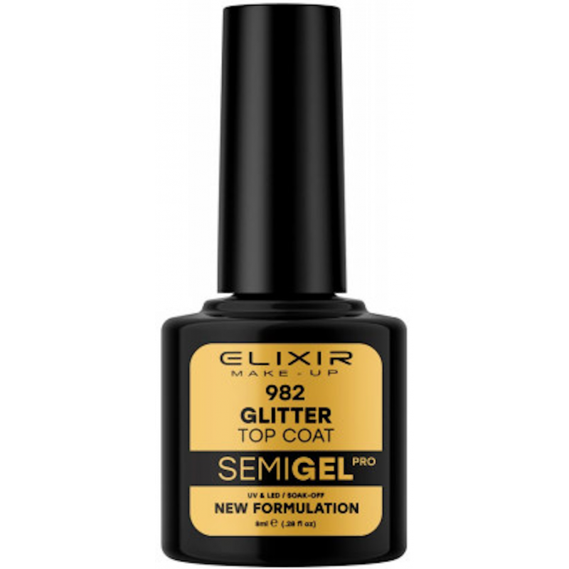 Semi Gel 982 Glitter Top Coat