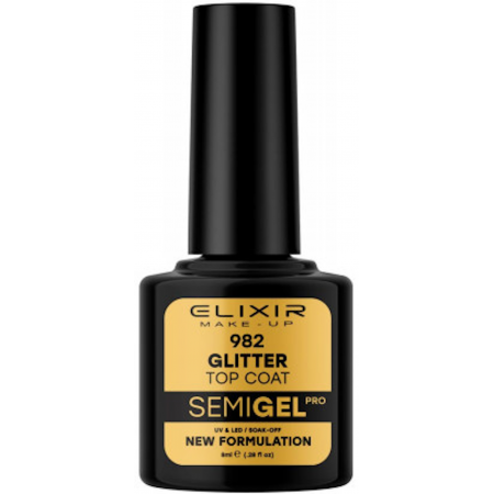 Semi Gel 982 Glitter Top Coat