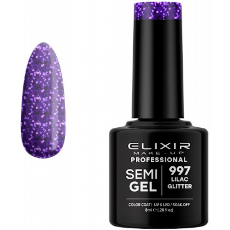 Semi Gel 997 Lilac Glitter