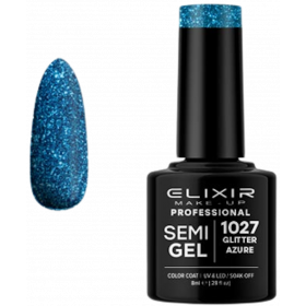 Semi Gel 1027 Glitter Azure
