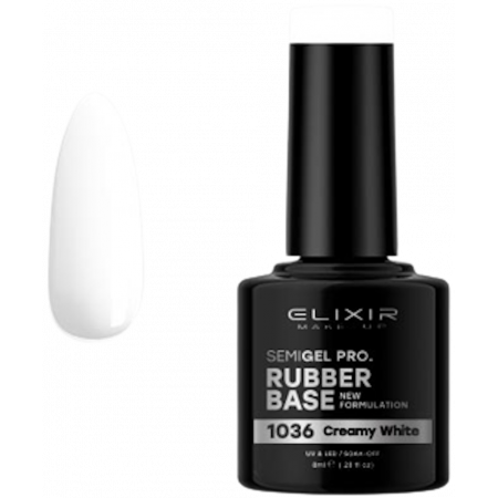 Semi Gel 1036 Rubber Base Creamy White