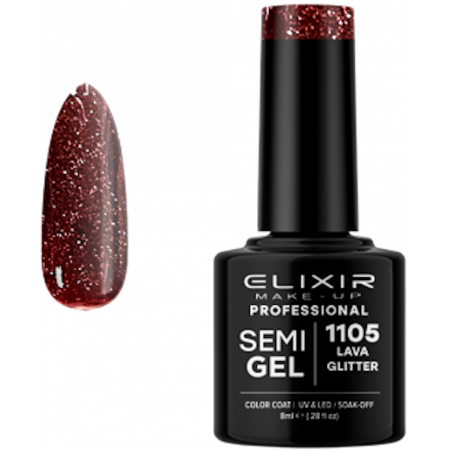 Semi Gel 1105 Lava Glitter