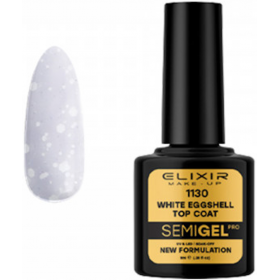 Semi Gel Top Coat 1129 White Eggshell