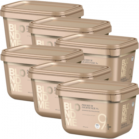 Lot de 6 Poudres Compacte BlondMe Décolorante 9 tons