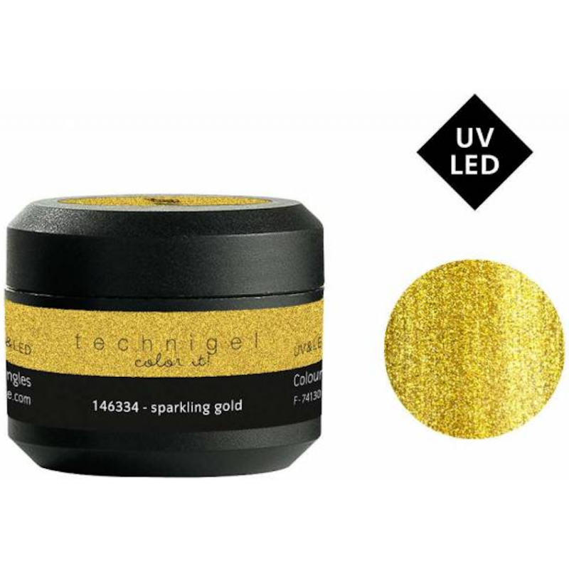 Gel UV&LED Color it Sparkling Gold...