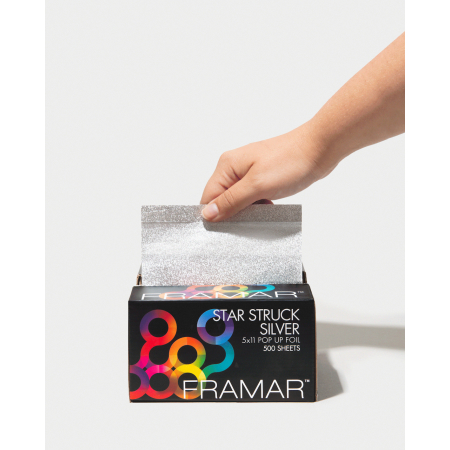 Feuilles d'Aluminium Pop Up Gaufrées Argent 500 pcs