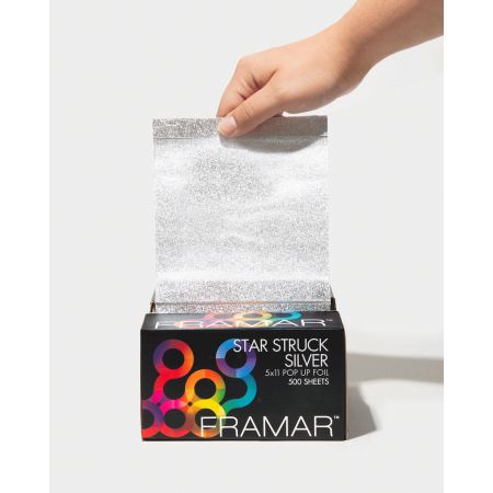 Feuilles d'Aluminium Pop Up Gaufrées Argent 500 pcs