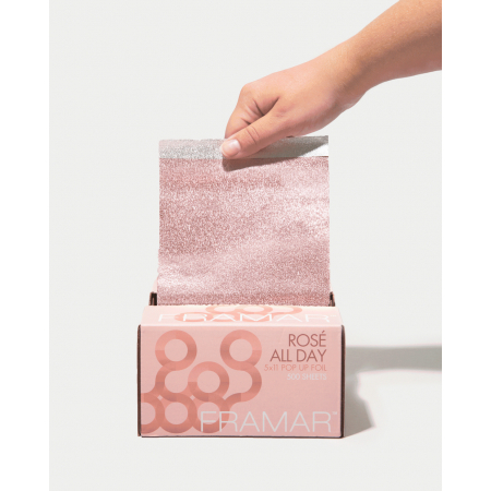 Feuilles d'Aluminium Pop Up Gaufrées Rosé All Day 500 pcs