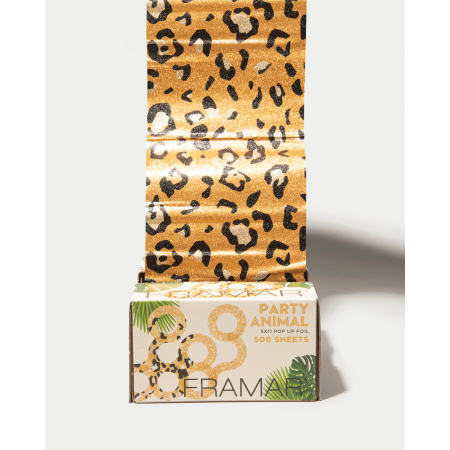 Feuilles d'Aluminium Pop Up Gaufrées Party Animal Léopard 500 pcs