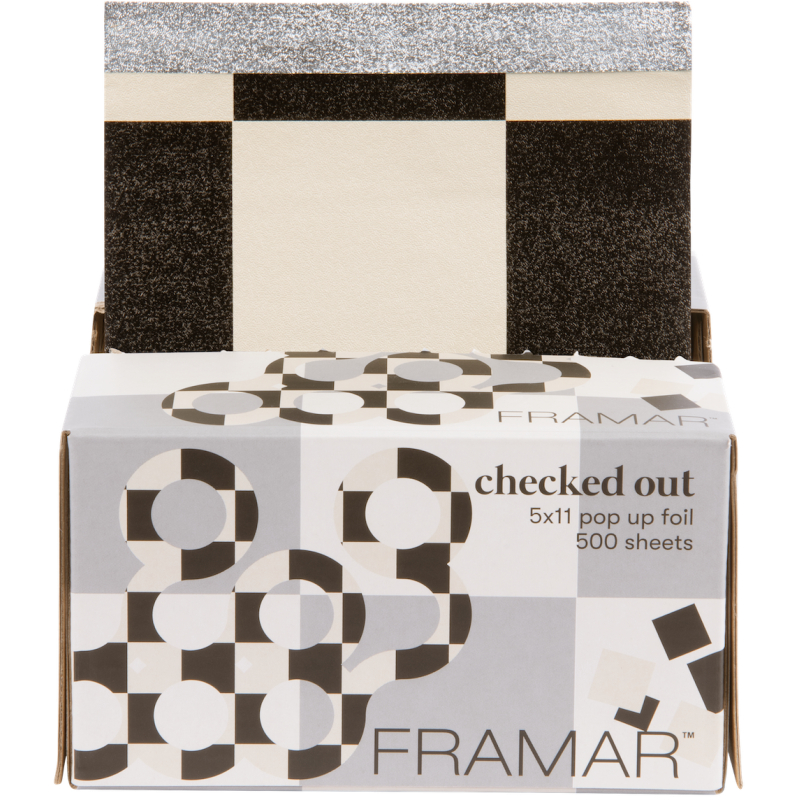 Aluminium Gaufré Checked Out Feuilles Pop Up500 pcs
