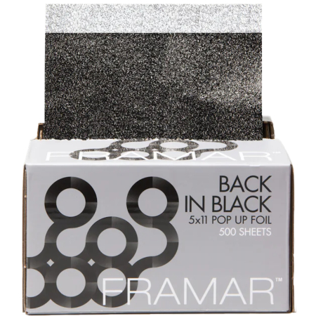 Aluminium Gaufré Back In Black Feuilles Pop Up500 pcs