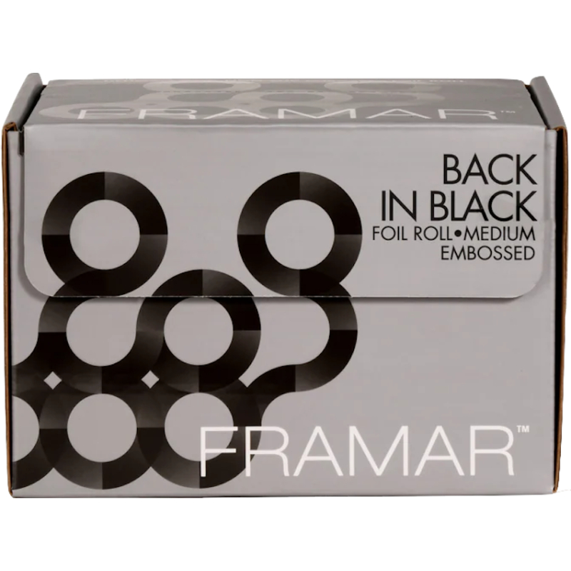Aluminium Gaufré Back In Black Rouleau 100 mètres