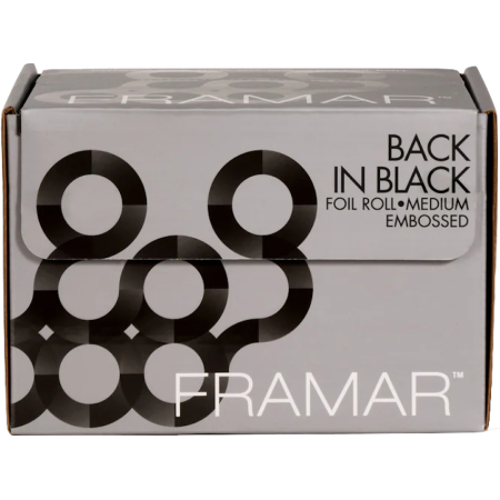 Aluminium Gaufré Back In Black Rouleau 100 mètres