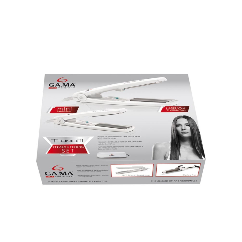 Kit Lisseur Gama Laser Ion Titane + Mini Titanium Ion PGB200