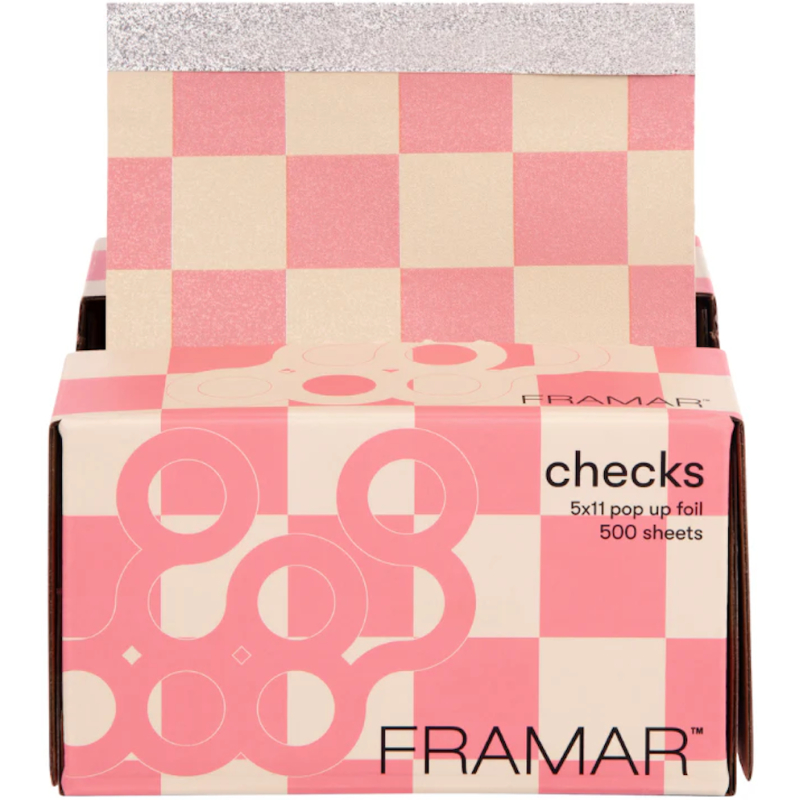 Aluminium Gaufré Checks Feuilles Pop Up500 pcs