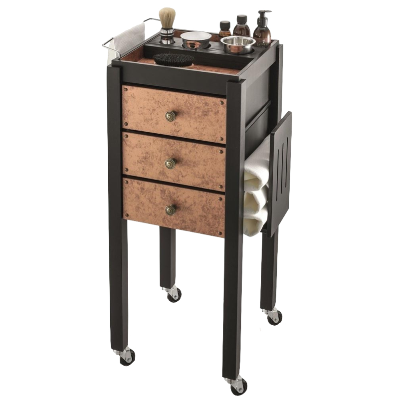 Table De Service Eco Barber Aluminium loupe d'amboine