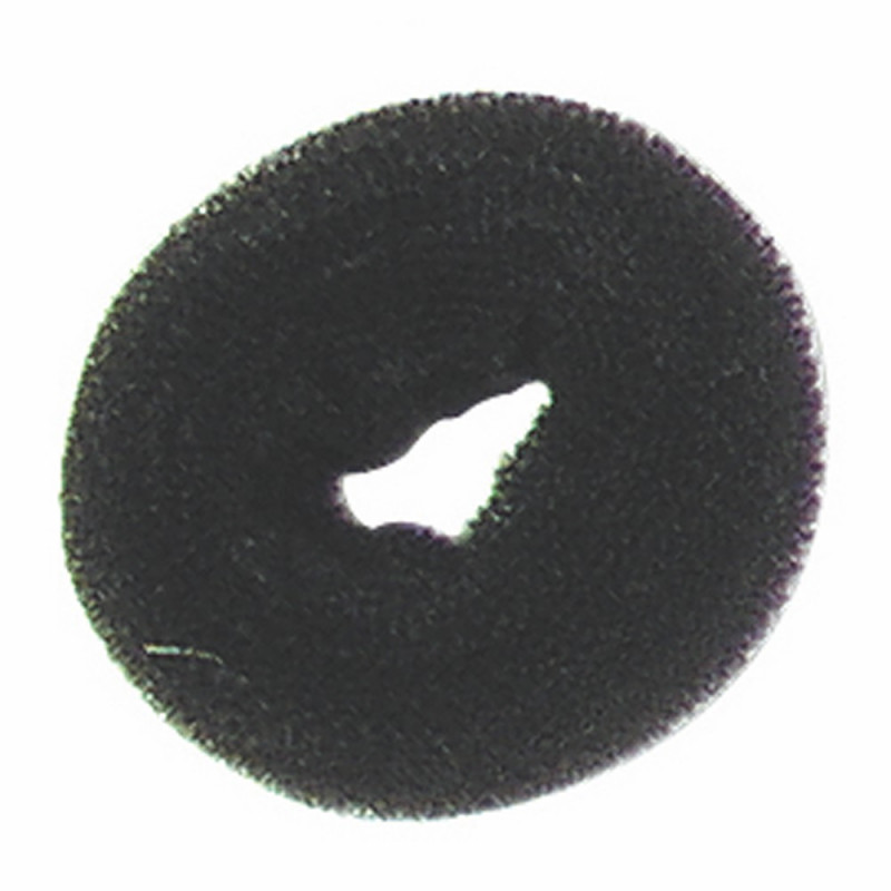 Crépon À Chignon Rond Noir 8 cm