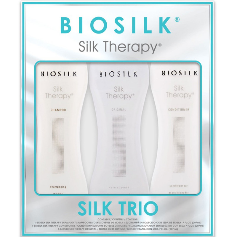 Biosilk Silk Trio Silk Therapy + Shampoo + Conditioner 207ml