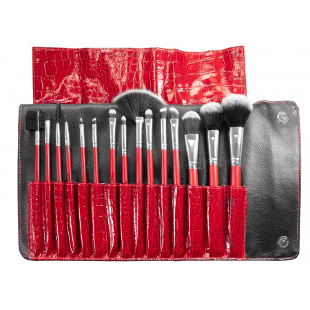 Trousse 15 Pinceaux de Maquillage