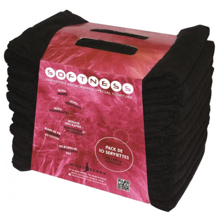 Serviettes de coiffure microfibres (par 10)