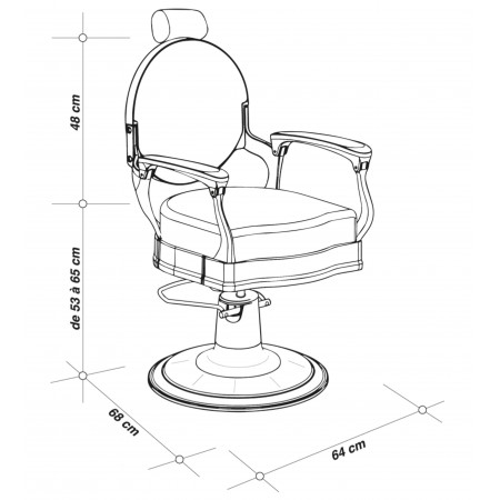 Fauteuil de Barbier Vicomte