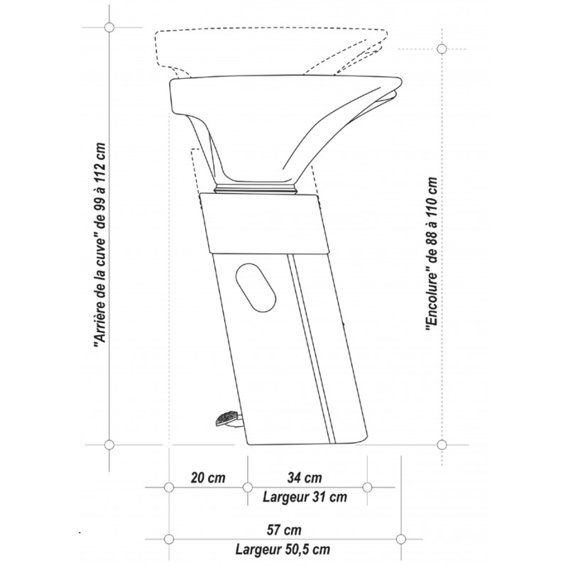 Colonne de Lavage Réglable