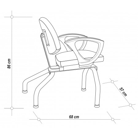 Fauteuil Pour Colonne de Lavage Réglable