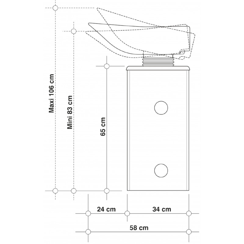 Colonne de Lavage Basculante