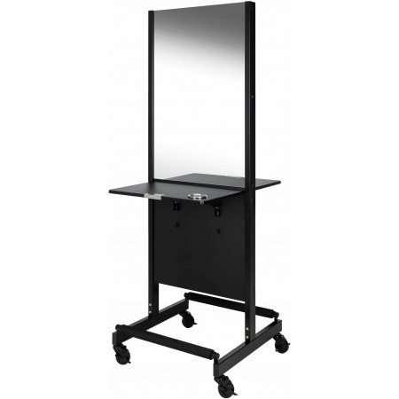 Coiffeuse Centrale Double Twin Sur Roulettes