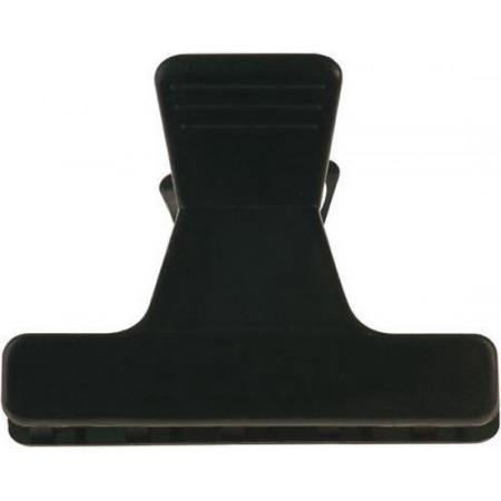 Pinces croco brushing noires  6 cm