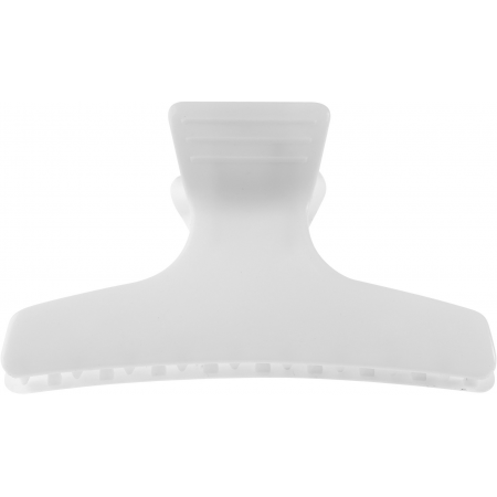 Pinces croco brushing  blanches 8 cm 710110