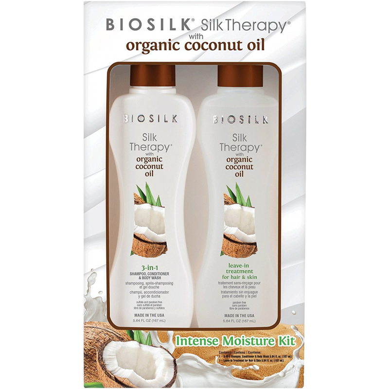Biosilk Silk duo Cure Shamp Coco + Cond Silk Therapy