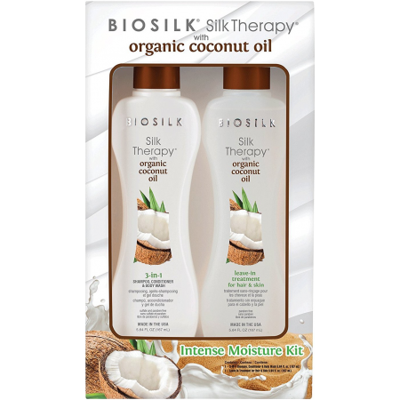 Biosilk Silk duo Cure Shamp Coco + Cond Silk Therapy