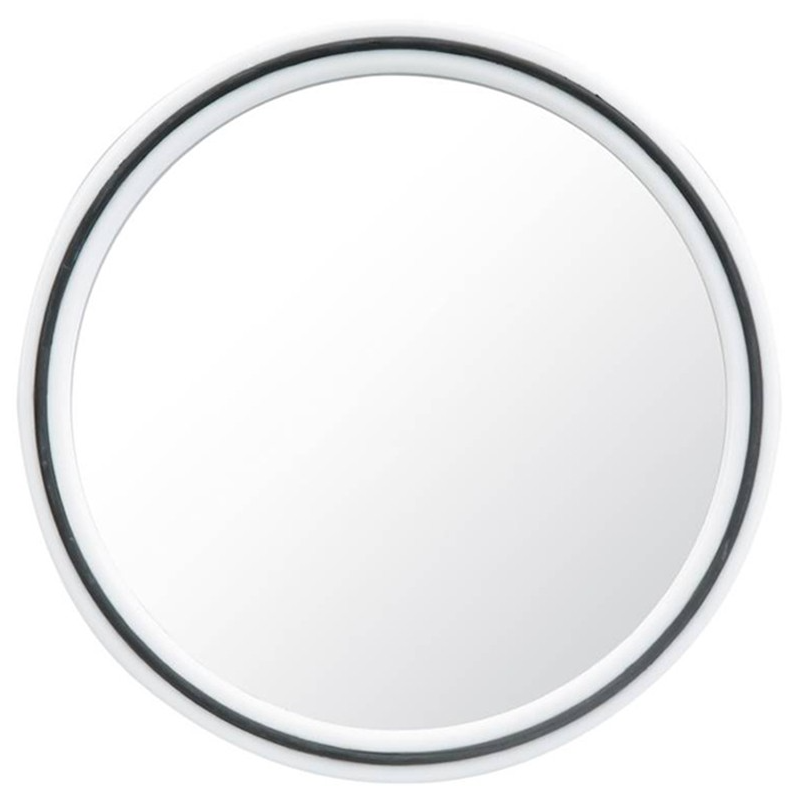 Miroir Rond Avec Poignee Blanc